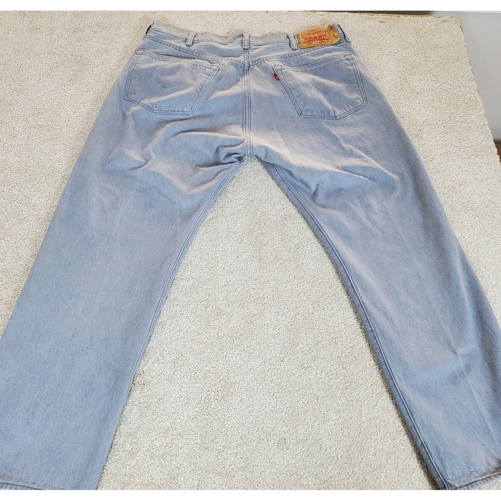 LEVIS‎ 501 Men's 42X32 ACTUAL MEASURE 39X29.5 Gray Jeans Straight Button Fly Y2K